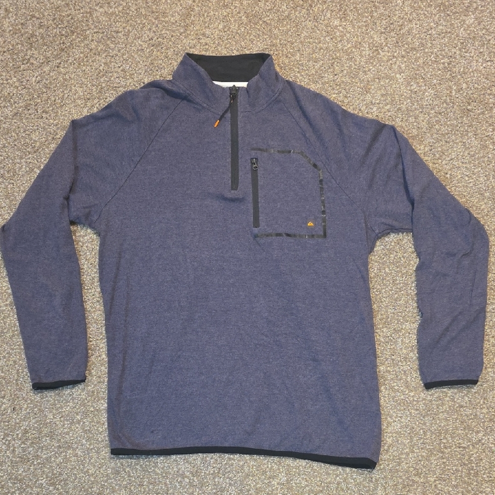 Quiksilver Blue Half-Zip Jacket
